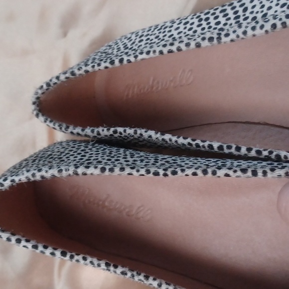 NWOT MADEWELL The Adelle Ballet Flat Leather Calf Hair Sz 7.5 - Picture 6 of 14